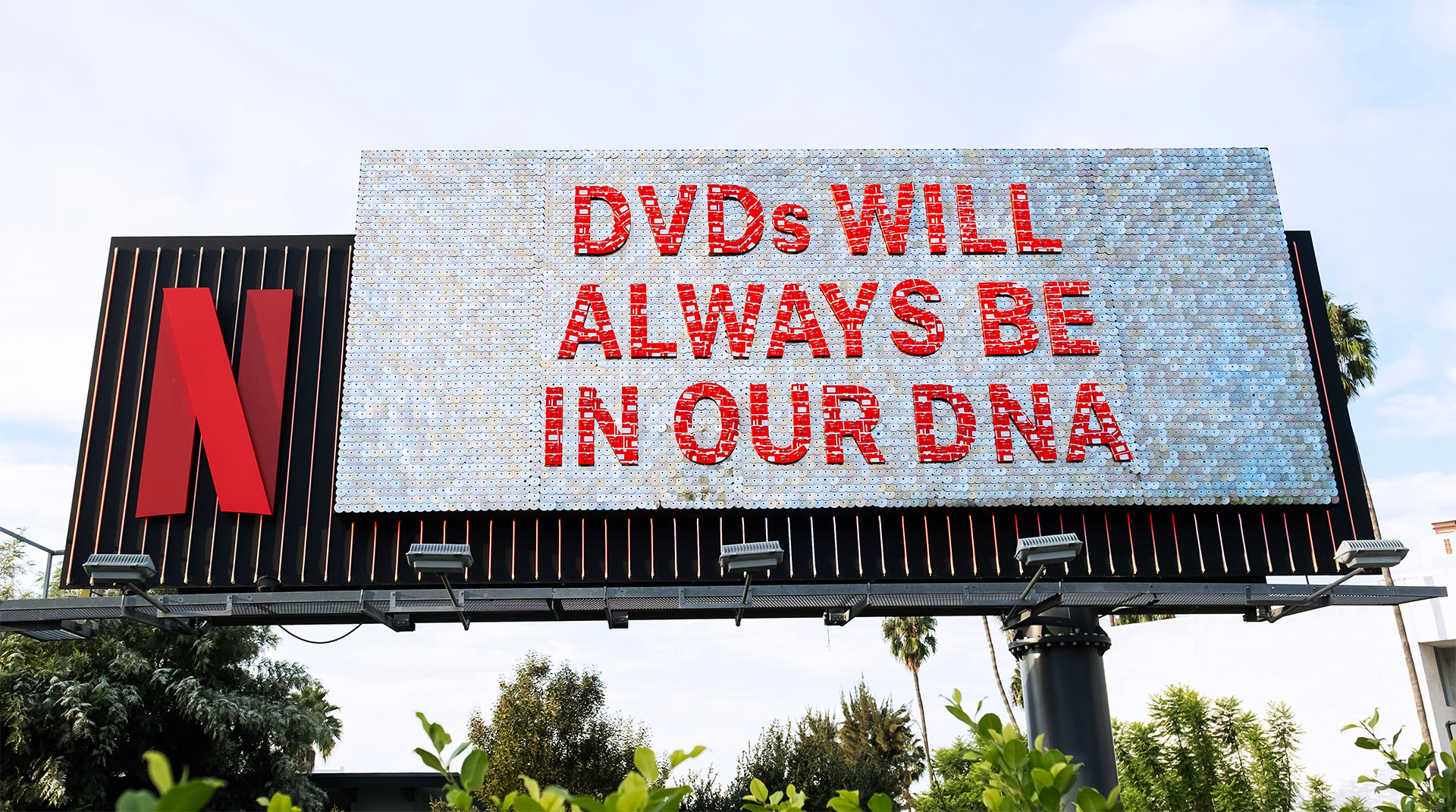 DVDs Will Always Be In Our DNA marquee